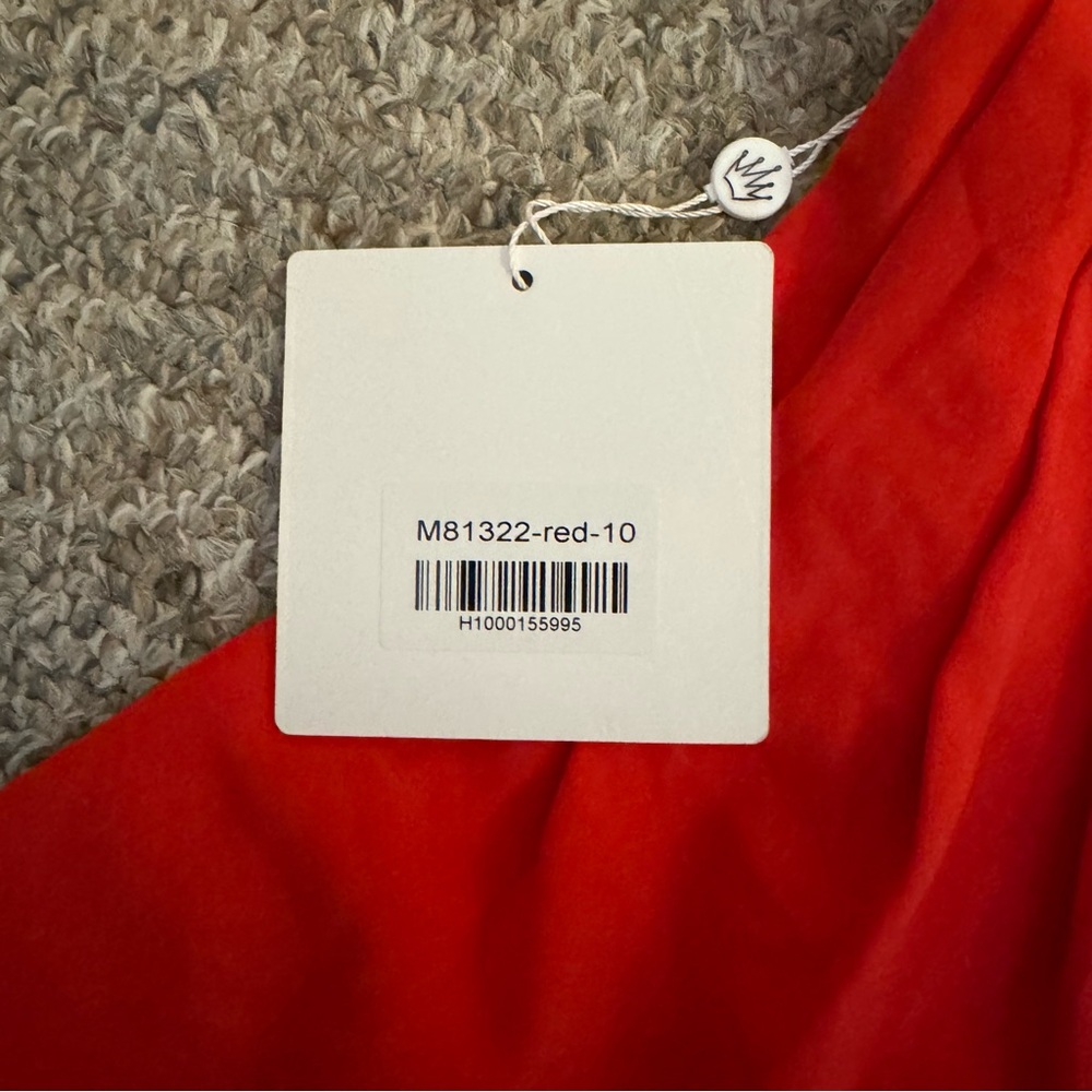 Hello Molly Red One-Shoulder Ruffle Dress NWT - Picture 3 of 9